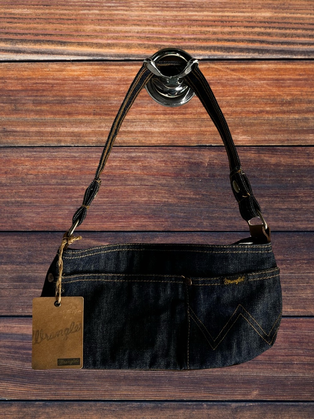 NWT Wrangler Dark Blue Denim Purse